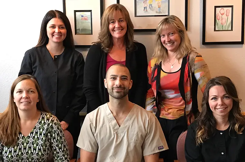 The Buckley Dental Care team in the office
